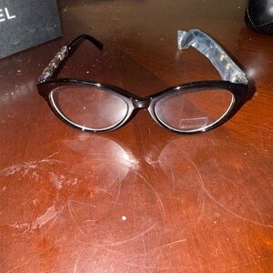 CHANEL Black Cat-Eye Glasses